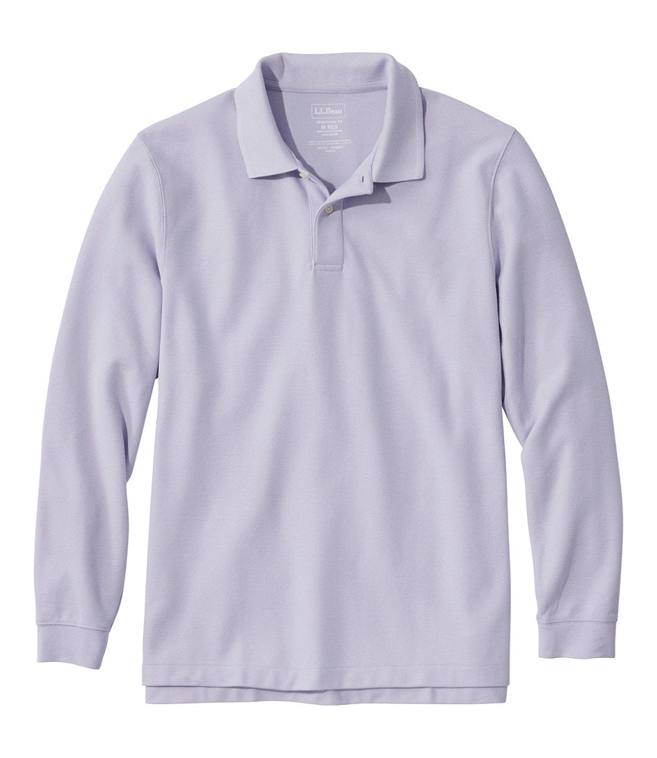 Men's Premium Double L® Polo, Long-Sleeve Without Pocket | L.L.Bean discount
