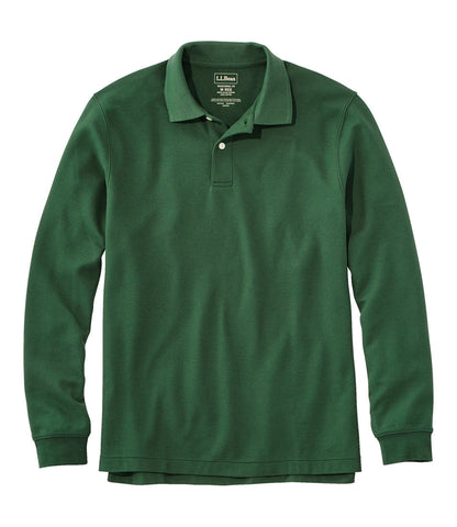 Men's Premium Double L® Polo, Long-Sleeve Without Pocket | L.L.Bean discount