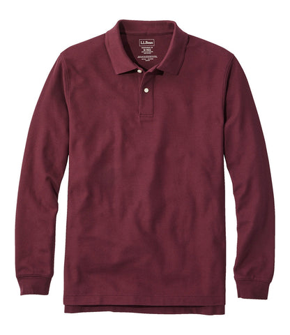 Men's Premium Double L® Polo, Long-Sleeve Without Pocket | L.L.Bean discount