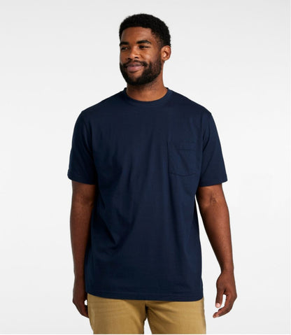 Men's Carefree Unshrinkable Tee with Pocket, Traditional Fit | L.L.Bean for sale