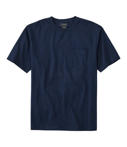 Men's Carefree Unshrinkable Tee with Pocket, Traditional Fit | L.L.Bean for sale