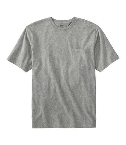 Men's Carefree Unshrinkable Tee with Pocket, Traditional Fit | L.L.Bean for sale