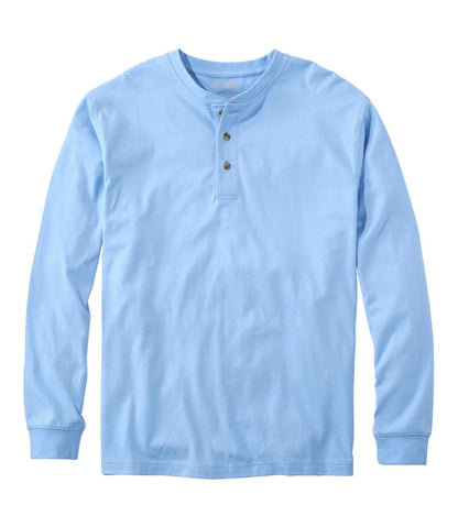 Men's Carefree Unshrinkable Tee, Traditional Fit, Long-Sleeve Henley | L.L.Bean on sale