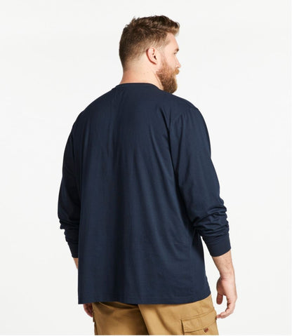Men's Carefree Unshrinkable Tee, Traditional Fit, Long-Sleeve Henley | L.L.Bean on sale