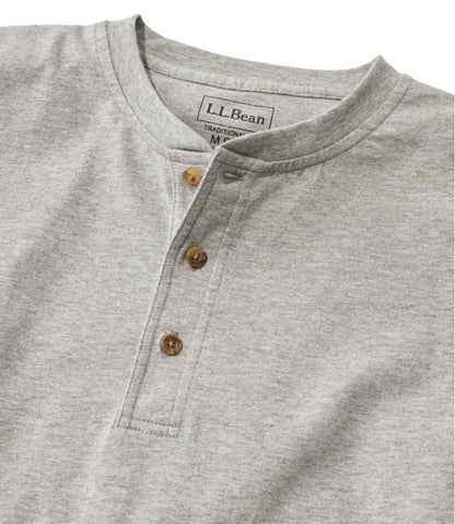 Men's Carefree Unshrinkable Tee, Traditional Fit, Long-Sleeve Henley | L.L.Bean on sale
