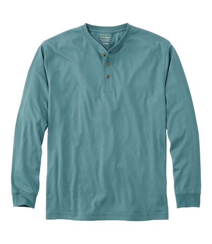 Men's Carefree Unshrinkable Tee, Traditional Fit, Long-Sleeve Henley | L.L.Bean on sale