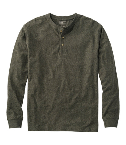 Men's Carefree Unshrinkable Tee, Traditional Fit, Long-Sleeve Henley | L.L.Bean on sale