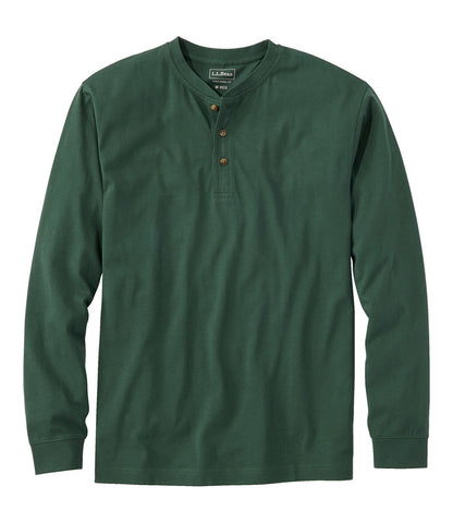 Men's Carefree Unshrinkable Tee, Traditional Fit, Long-Sleeve Henley | L.L.Bean on sale