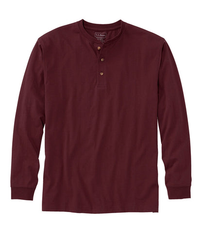 Men's Carefree Unshrinkable Tee, Traditional Fit, Long-Sleeve Henley | L.L.Bean on sale