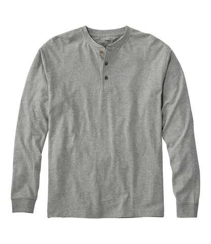 Men's Carefree Unshrinkable Tee, Traditional Fit, Long-Sleeve Henley | L.L.Bean on sale