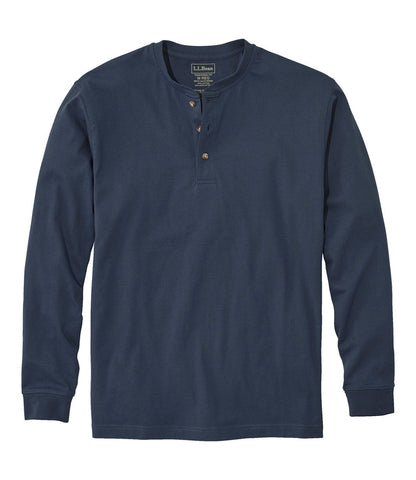 Men's Carefree Unshrinkable Tee, Traditional Fit, Long-Sleeve Henley | L.L.Bean on sale