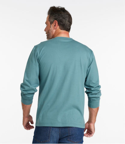 Men's Carefree Unshrinkable Tee with Pocket, Traditional Fit, Long-Sleeve | L.L.Bean US