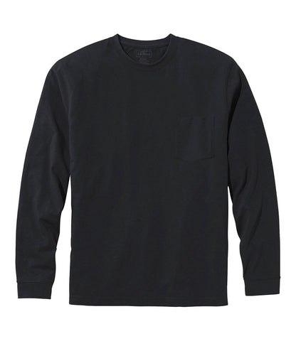 Men's Carefree Unshrinkable Tee with Pocket, Traditional Fit, Long-Sleeve | L.L.Bean US
