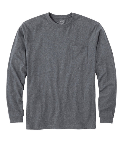 Men's Carefree Unshrinkable Tee with Pocket, Traditional Fit, Long-Sleeve | L.L.Bean US