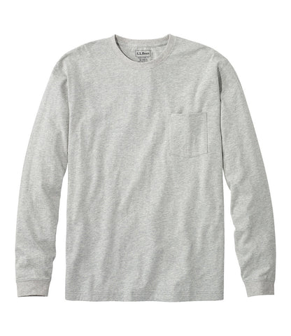 Men's Carefree Unshrinkable Tee with Pocket, Traditional Fit, Long-Sleeve | L.L.Bean US