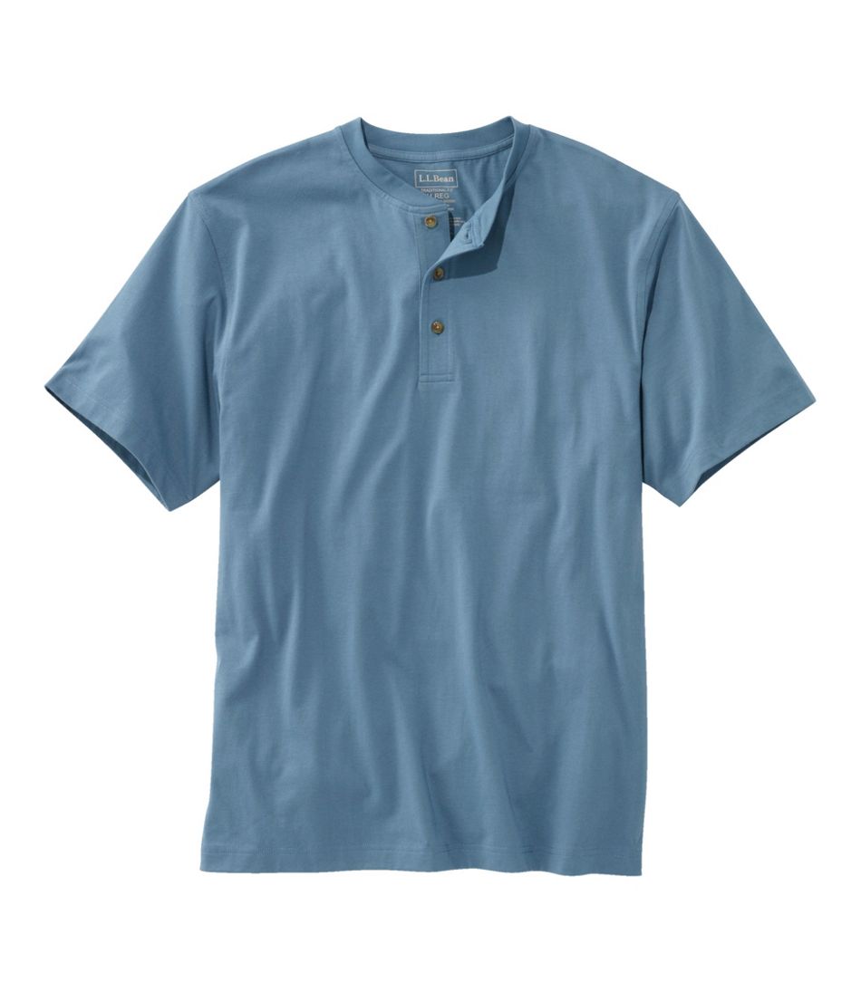 Men's Carefree Unshrinkable Tee, Traditional Fit, Henley | L.L.Bean discount