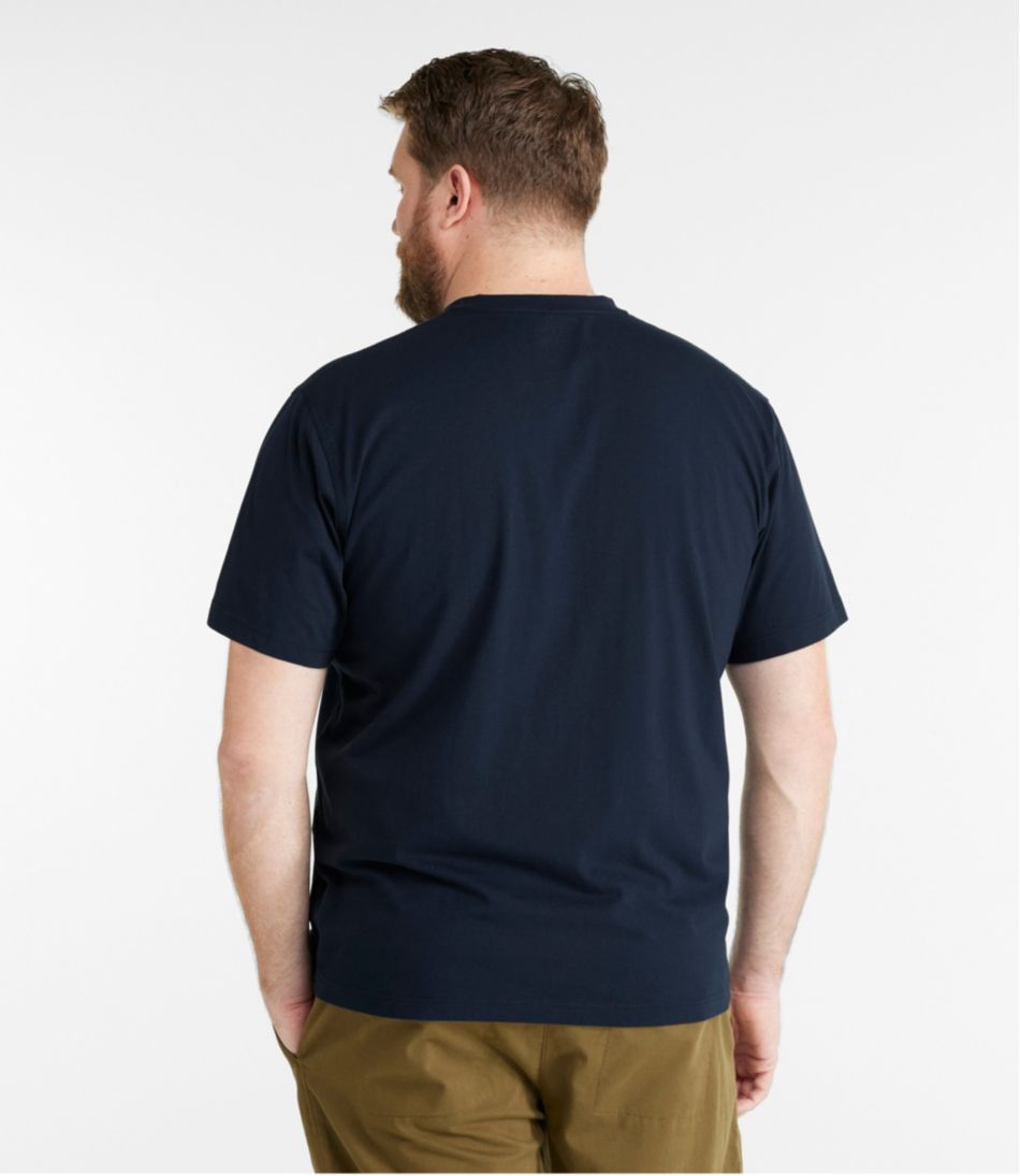 Men's Carefree Unshrinkable Tee, Traditional Fit, Henley | L.L.Bean discount