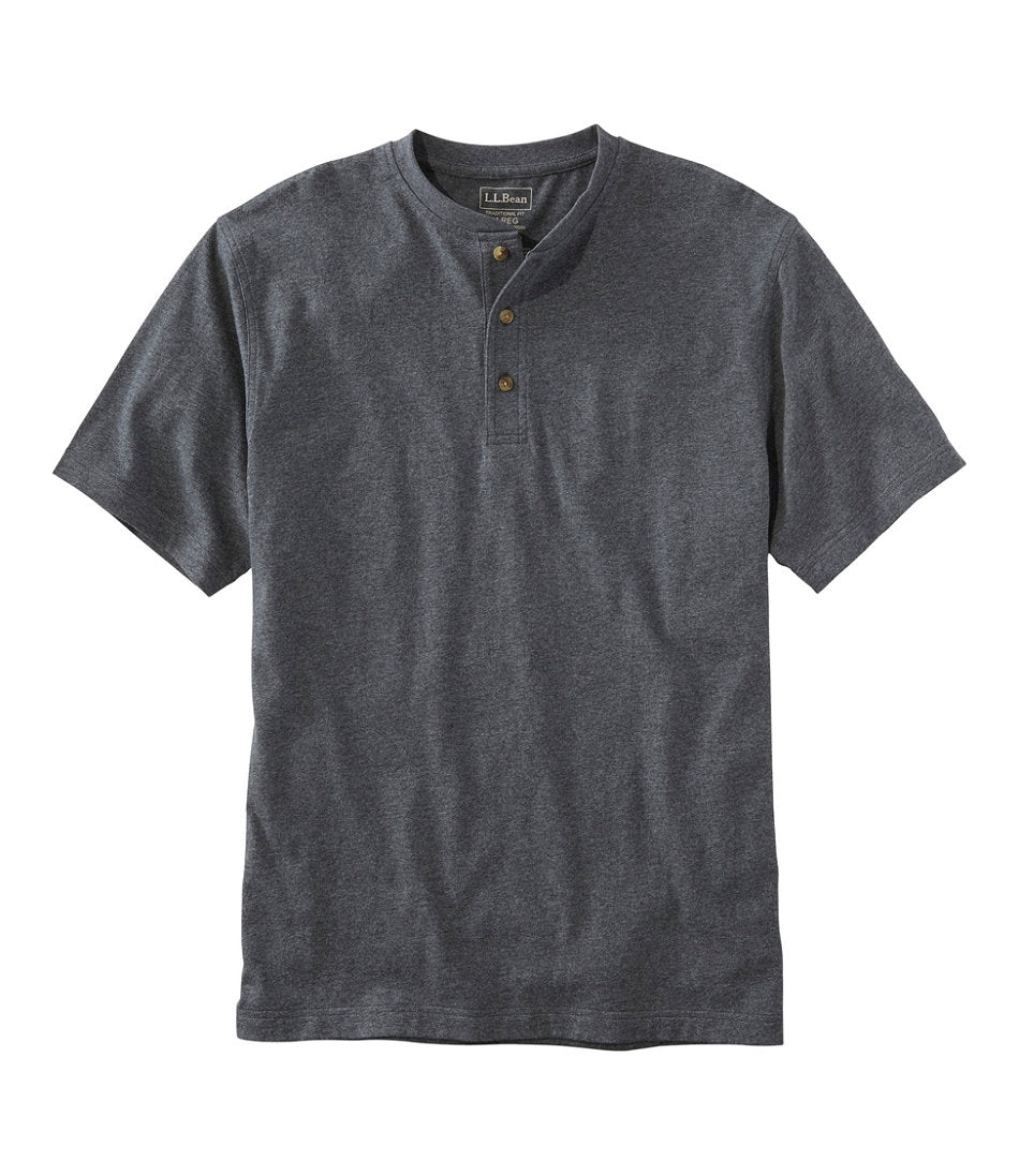 Men's Carefree Unshrinkable Tee, Traditional Fit, Henley | L.L.Bean discount