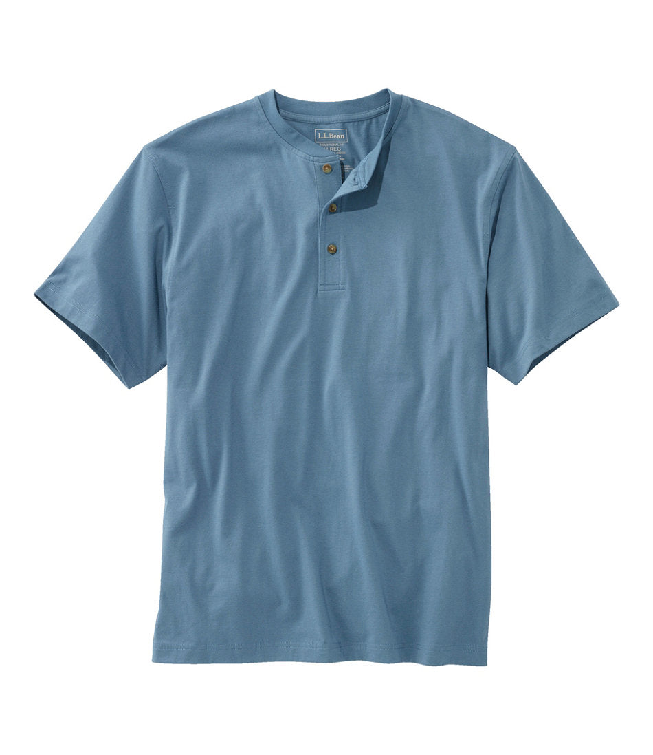 Men's Carefree Unshrinkable Tee, Traditional Fit, Henley | L.L.Bean discount
