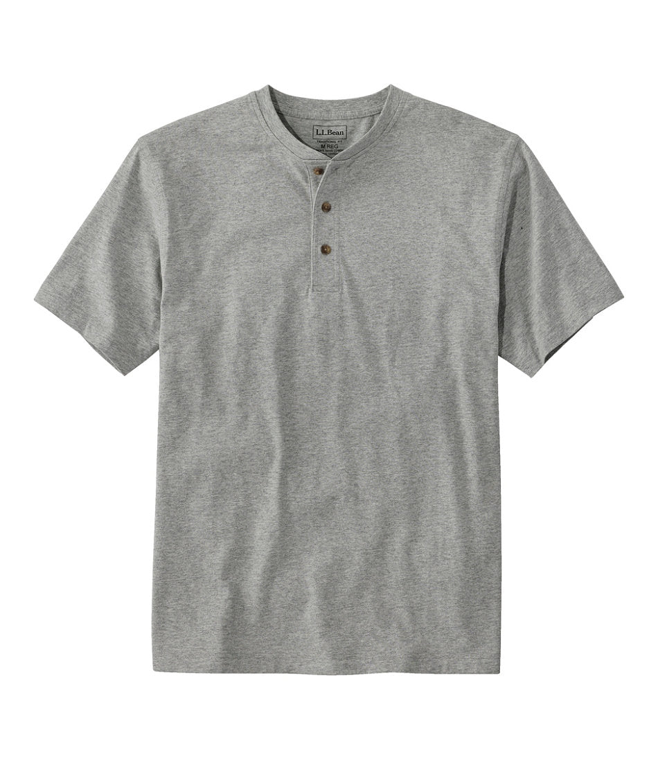 Men's Carefree Unshrinkable Tee, Traditional Fit, Henley | L.L.Bean discount