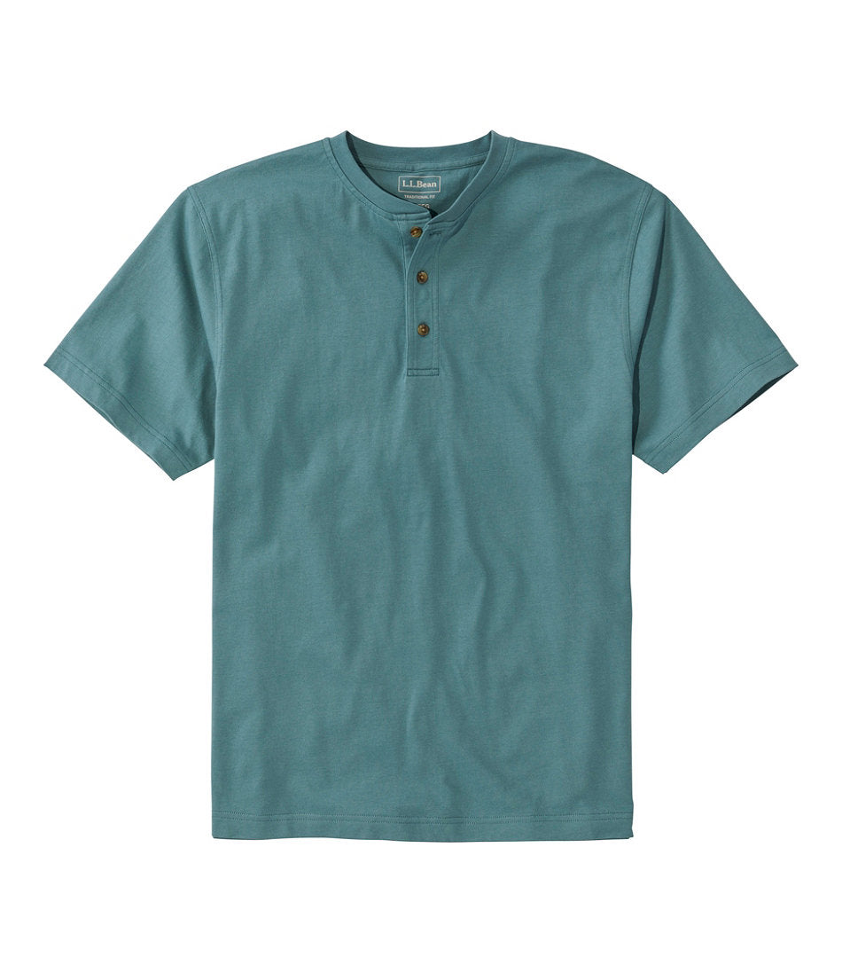 Men's Carefree Unshrinkable Tee, Traditional Fit, Henley | L.L.Bean discount