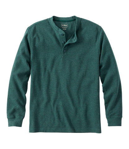 Men's Unshrinkable Mini-Waffle Henley, Long-Sleeve Traditional Fit | L.L.Bean for sale