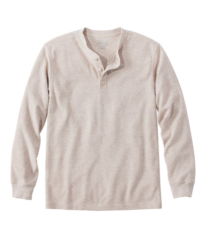 Men's Unshrinkable Mini-Waffle Henley, Long-Sleeve Traditional Fit | L.L.Bean for sale