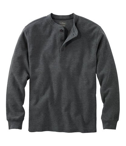 Men's Unshrinkable Mini-Waffle Henley, Long-Sleeve Traditional Fit | L.L.Bean for sale