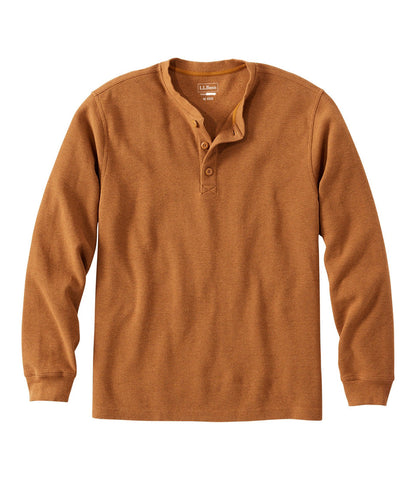 Men's Unshrinkable Mini-Waffle Henley, Long-Sleeve Traditional Fit | L.L.Bean for sale