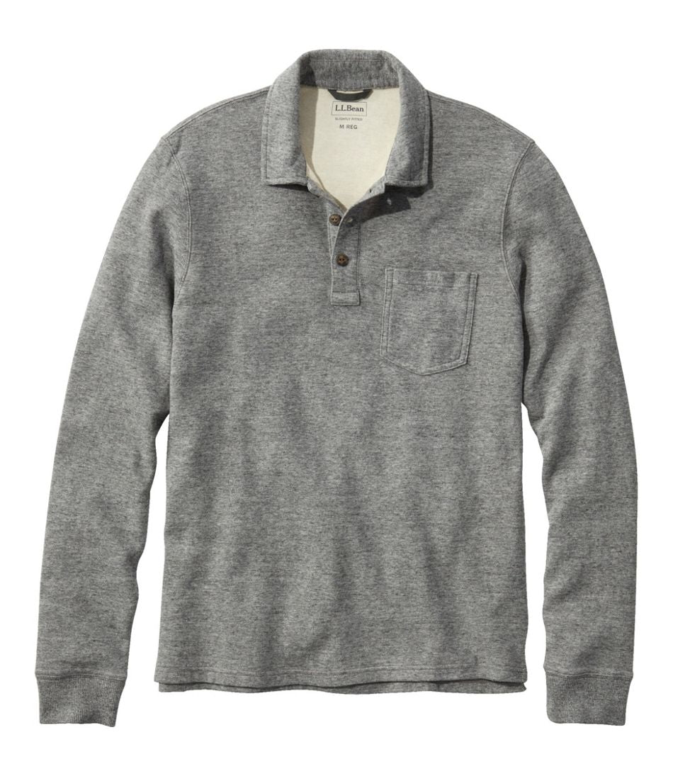 Men's Washed Cotton Double-Knit Polo, Long-Sleeve | L.L.Bean online