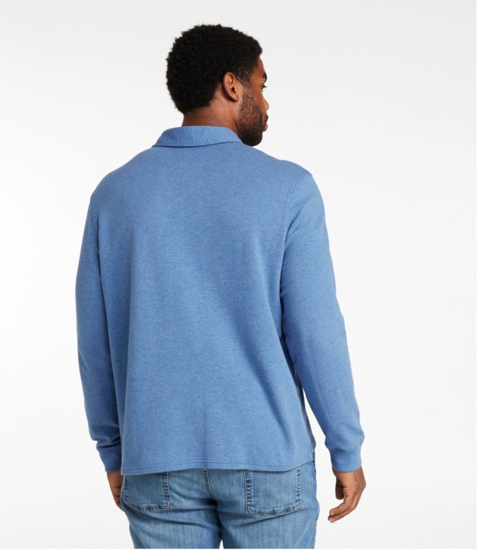 Men's Washed Cotton Double-Knit Polo, Long-Sleeve | L.L.Bean online
