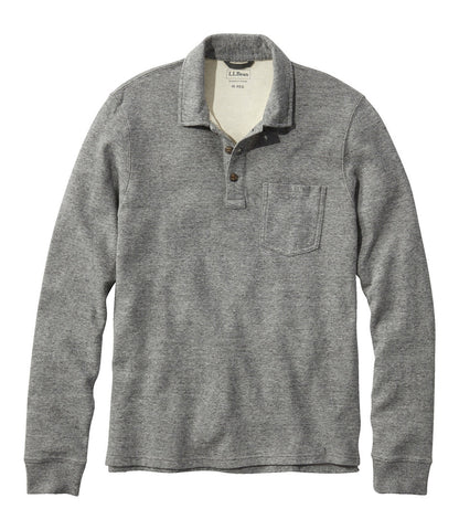 Men's Washed Cotton Double-Knit Polo, Long-Sleeve | L.L.Bean online
