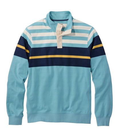 Men's Bean's Vintage Soft Rugby, Mockneck, Chest Stripe | L.L.Bean US