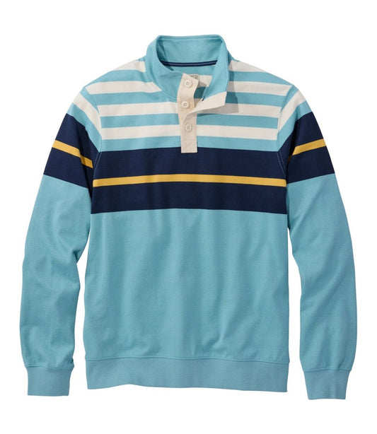 Men's Bean's Vintage Soft Rugby, Mockneck, Chest Stripe | L.L.Bean US