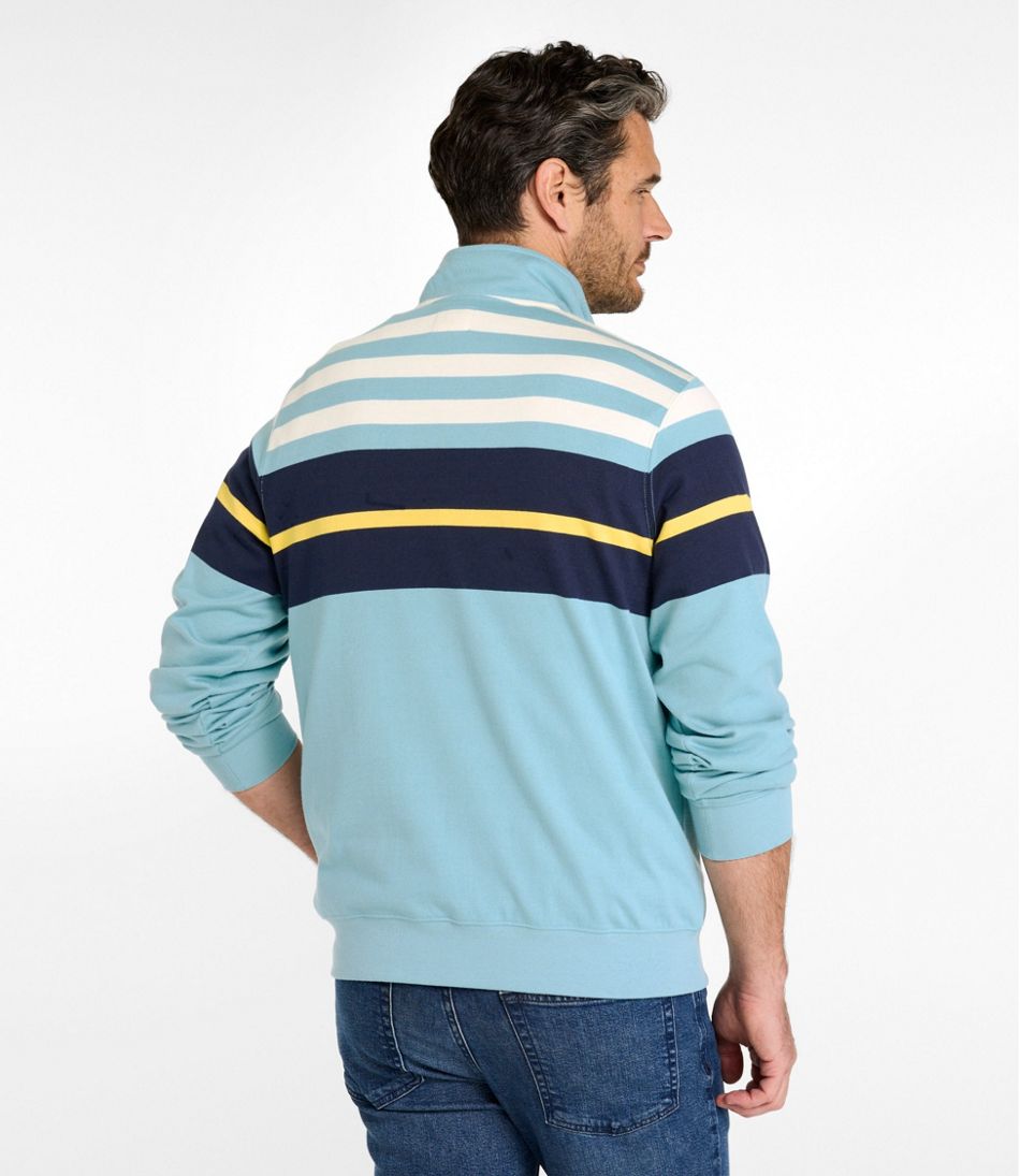 Men's Bean's Vintage Soft Rugby, Mockneck, Chest Stripe | L.L.Bean US