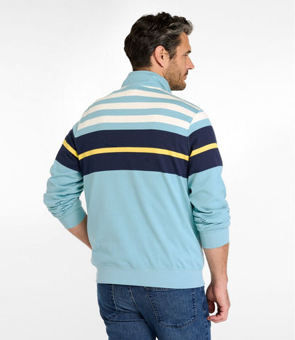 Men's Bean's Vintage Soft Rugby, Mockneck, Chest Stripe | L.L.Bean US