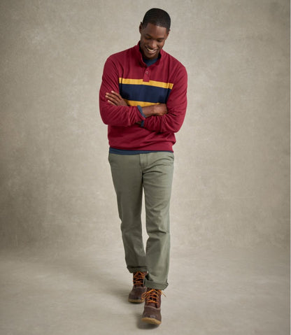 Men's Bean's Vintage Soft Rugby, Mockneck, Chest Stripe | L.L.Bean US