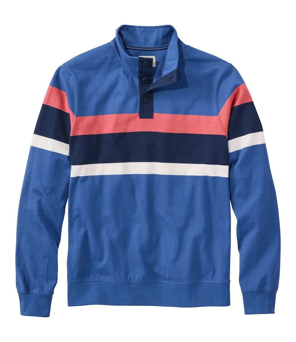 Men's Bean's Vintage Soft Rugby, Mockneck, Chest Stripe | L.L.Bean US
