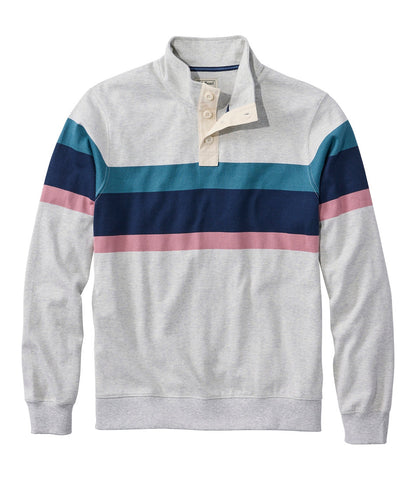 Men's Bean's Vintage Soft Rugby, Mockneck, Chest Stripe | L.L.Bean US
