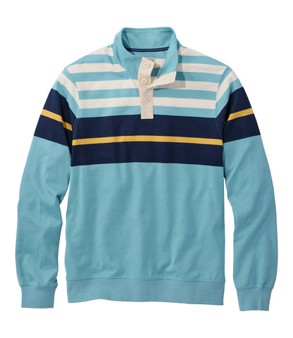 Men's Bean's Vintage Soft Rugby, Mockneck, Chest Stripe | L.L.Bean US