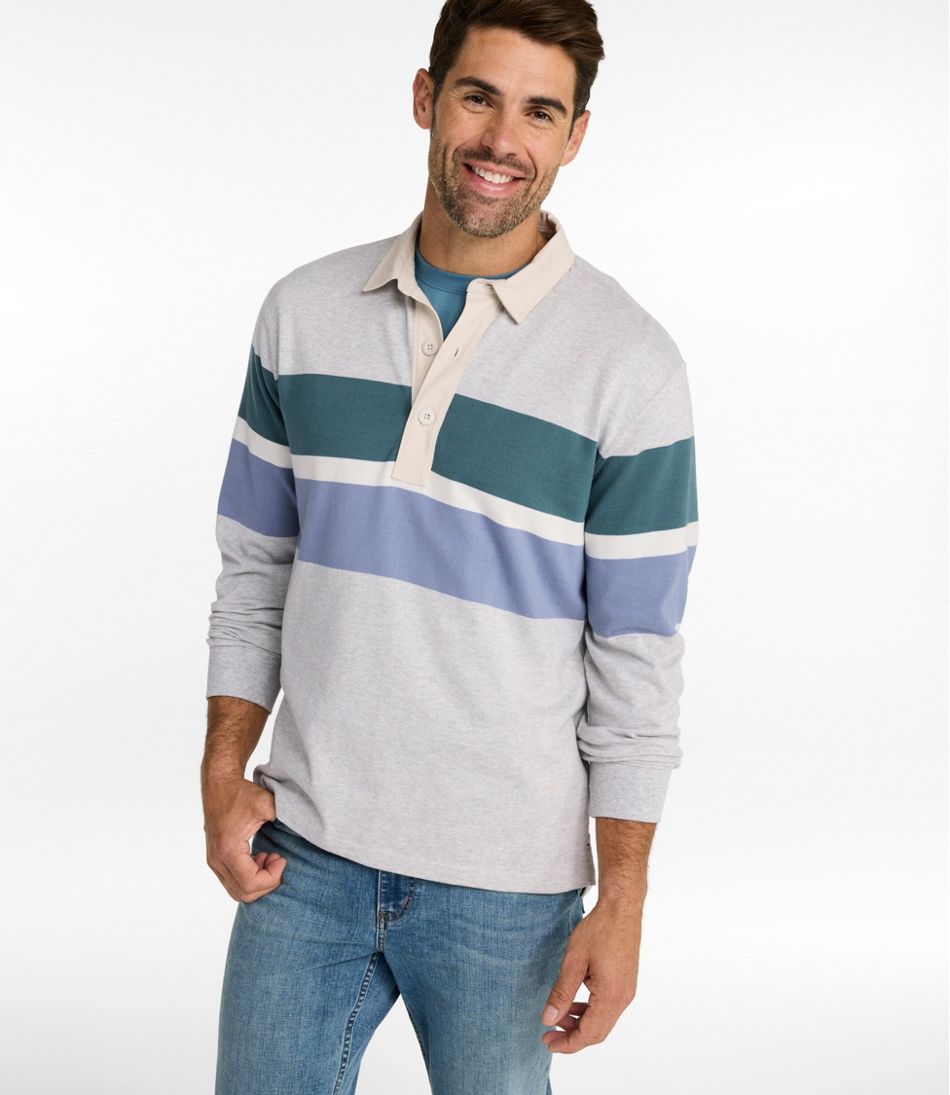Men's Bean's Vintage Soft Rugby, Chest Stripe | L.L.Bean discount
