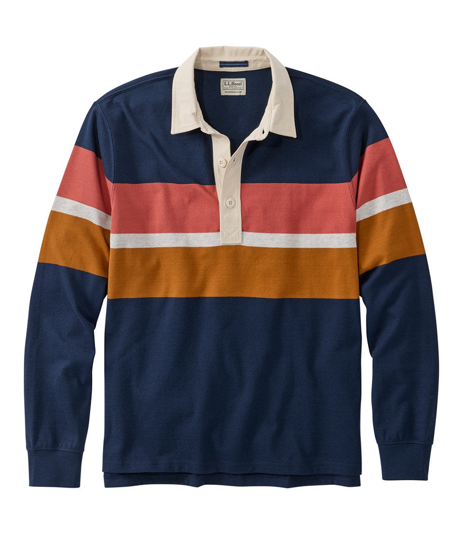 Men's Bean's Vintage Soft Rugby, Chest Stripe | L.L.Bean discount