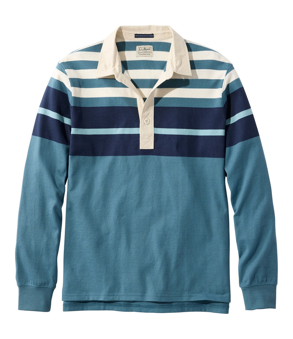 Men's Bean's Vintage Soft Rugby, Chest Stripe | L.L.Bean discount
