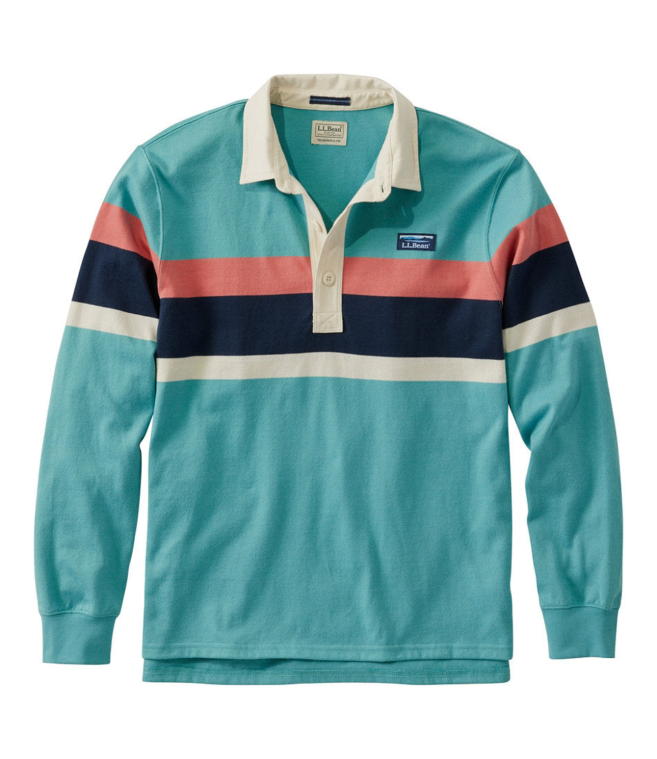 Men's Bean's Vintage Soft Rugby, Chest Stripe | L.L.Bean discount