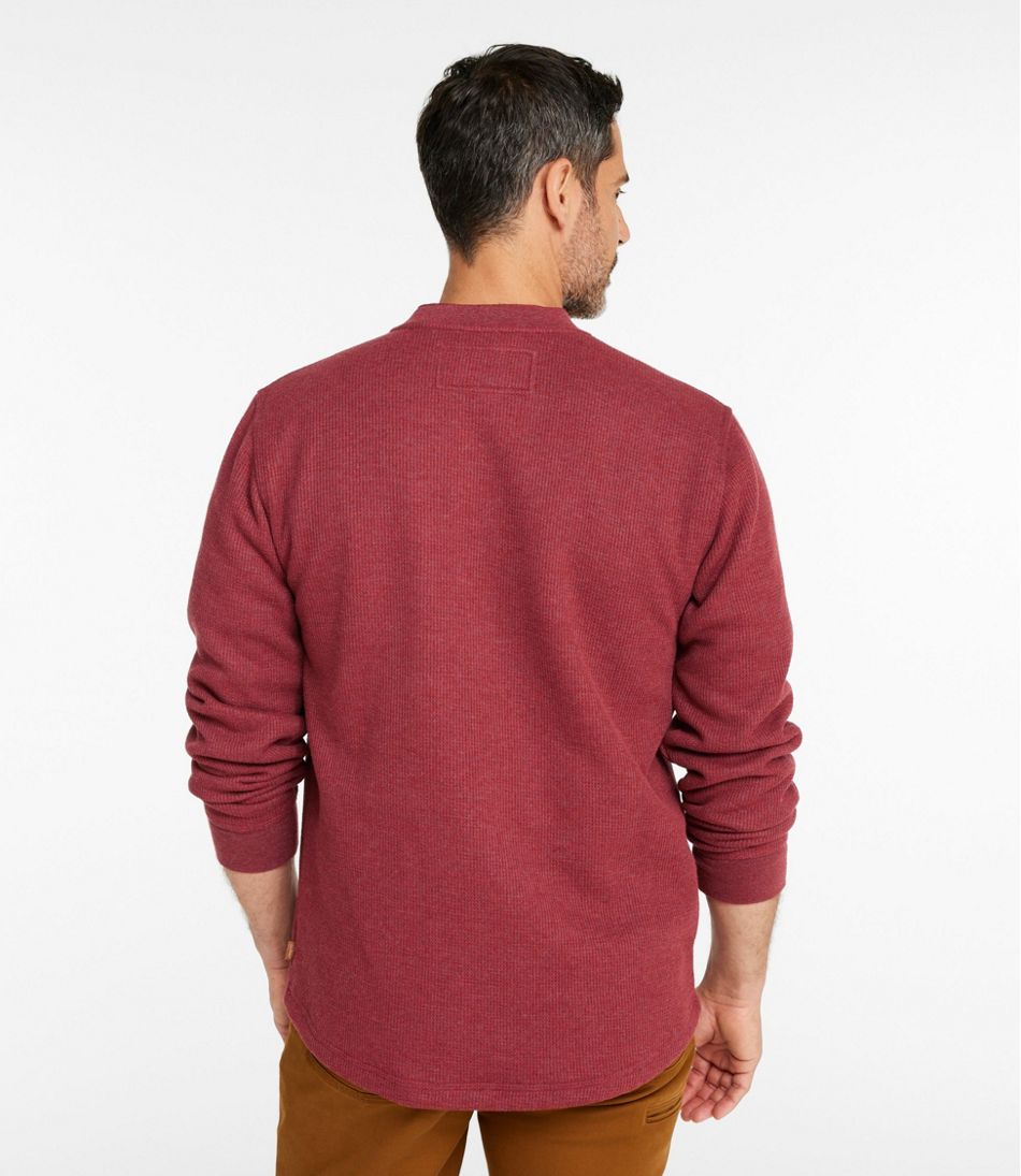 Men's Katahdin Iron Works® Bonded Waffle Fleece Henley | L.L.Bean online
