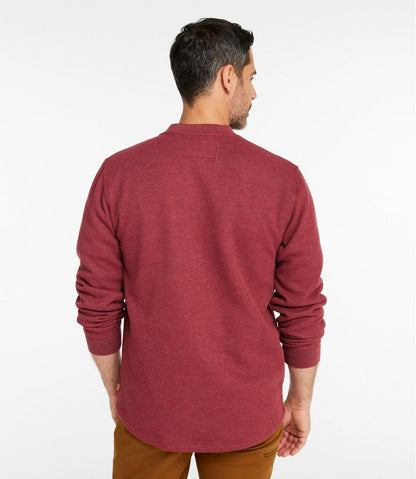 Men's Katahdin Iron Works® Bonded Waffle Fleece Henley | L.L.Bean online