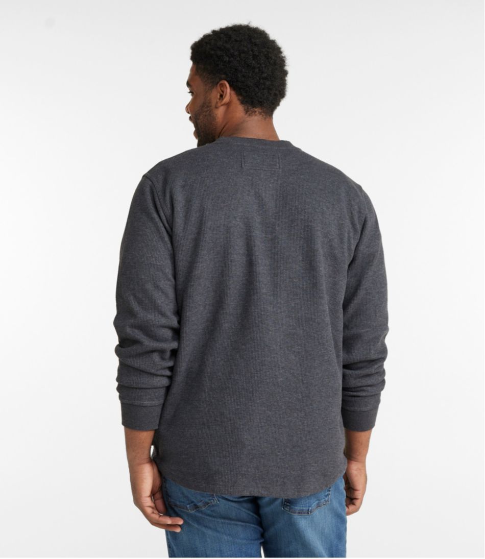 Men's Katahdin Iron Works® Bonded Waffle Fleece Henley | L.L.Bean online