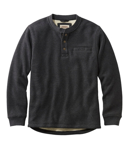 Men's Katahdin Iron Works® Bonded Waffle Fleece Henley | L.L.Bean online