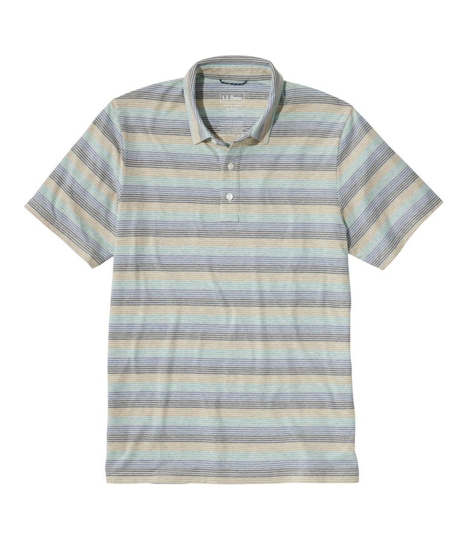 Men's Comfort Stretch Performance® Pima Polo, Short-Sleeve, Stripe | L.L.Bean discount