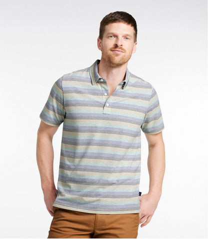 Men's Comfort Stretch Performance® Pima Polo, Short-Sleeve, Stripe | L.L.Bean discount